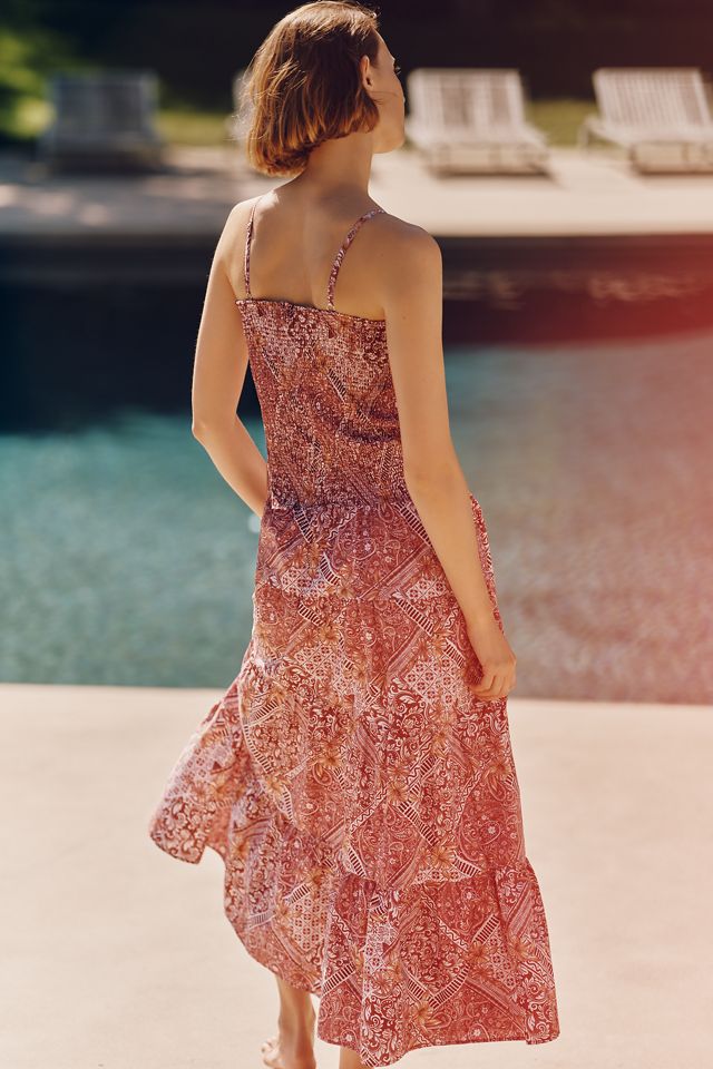 Peixoto Clementine Smocked Tiered Maxi Dress #2