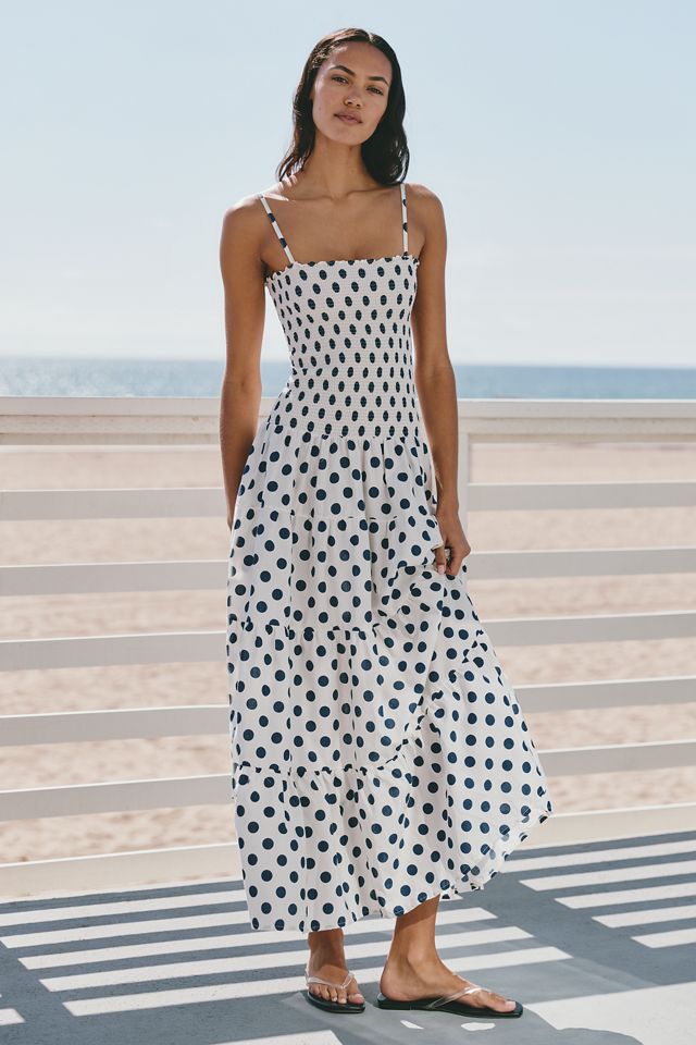 Peixoto Clementine Smocked Tiered Maxi Dress #1