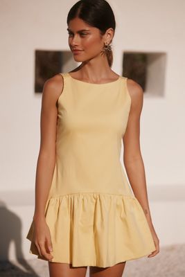WeWoreWhat Sleeveless Ruffle A-Line Midi Dress