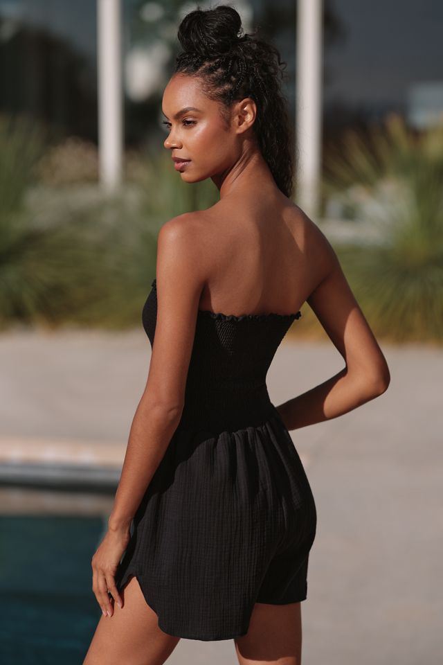 Peixoto Torey Strapless Smocked Romper #1
