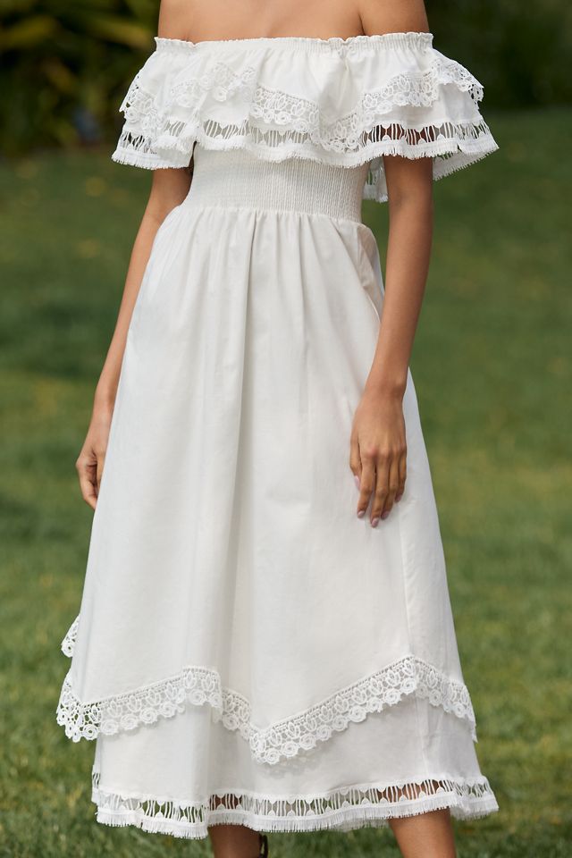 Peixoto Wyatt Off-The-Shoulder Midi Dress #1