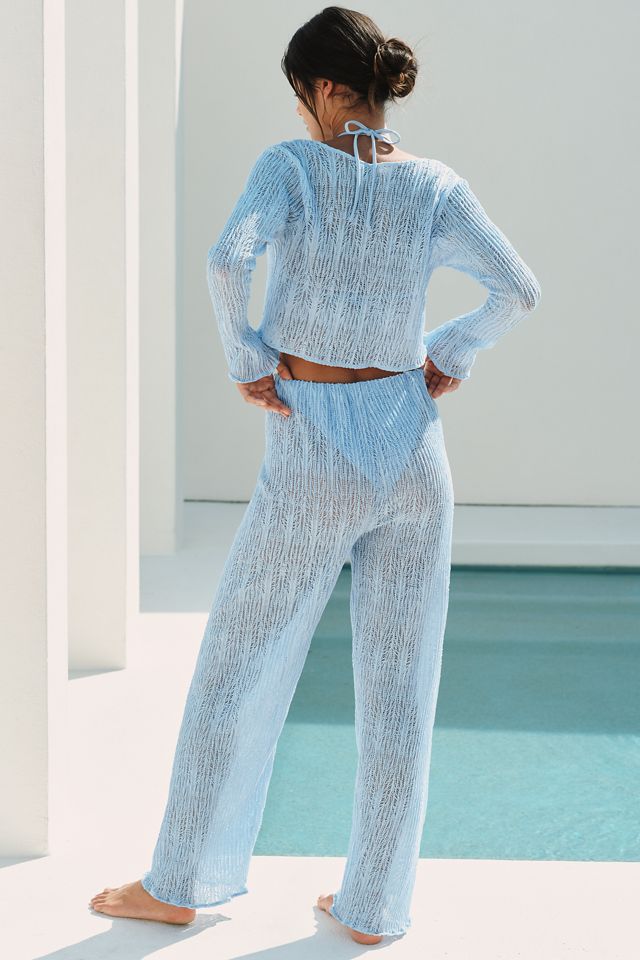 Peixoto Evy Linen Blend Sheer Pants #3
