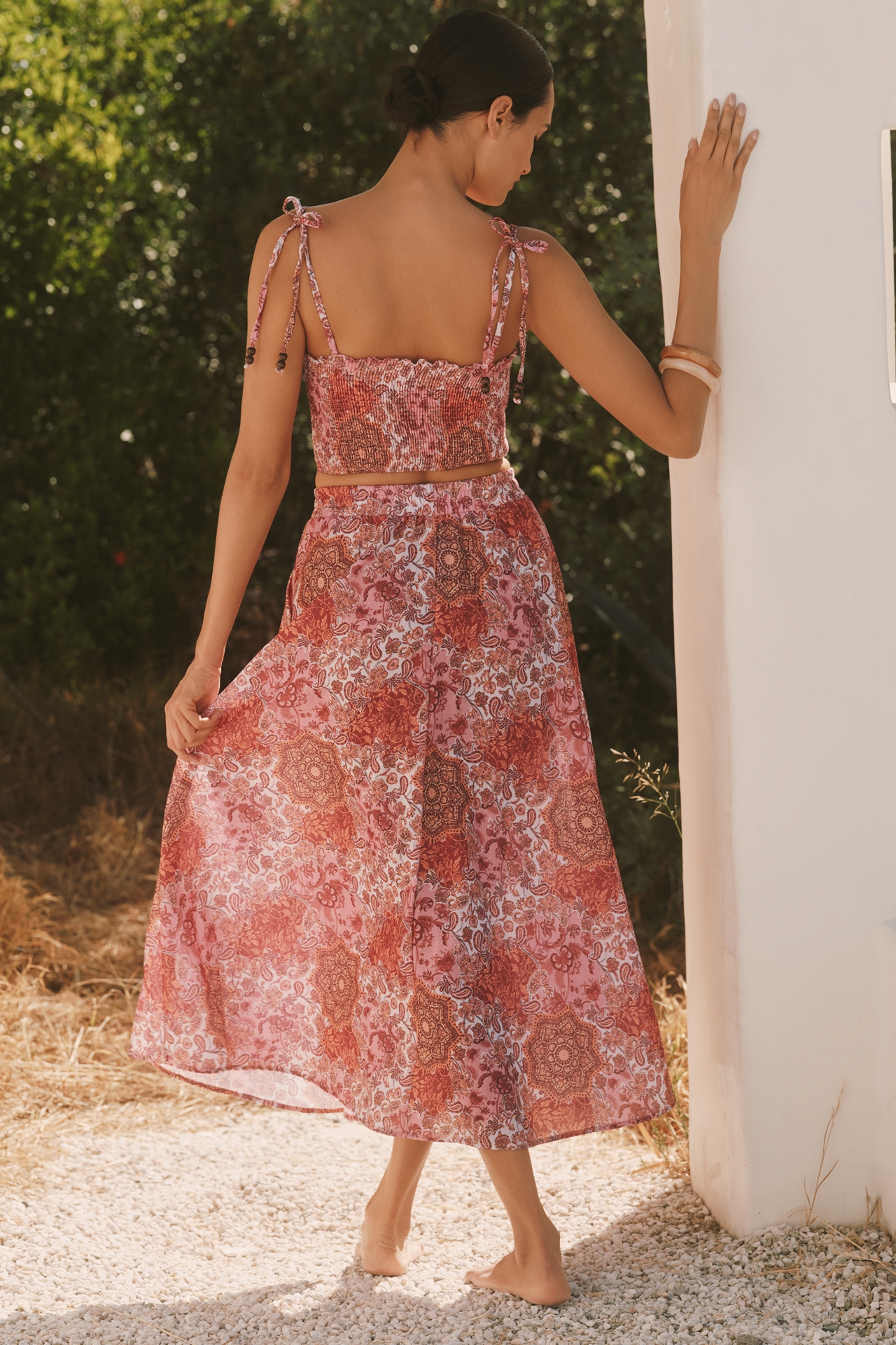 Peixoto Paula A-Line Midi Skirt