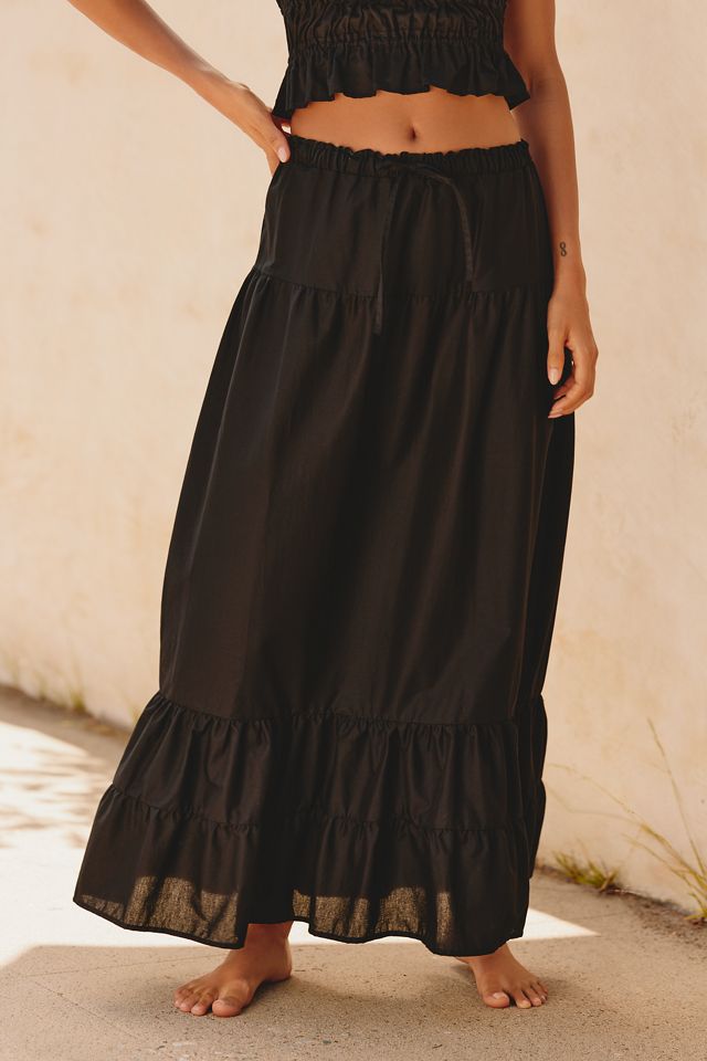 Peixoto Riley Tiered Maxi Skirt #1