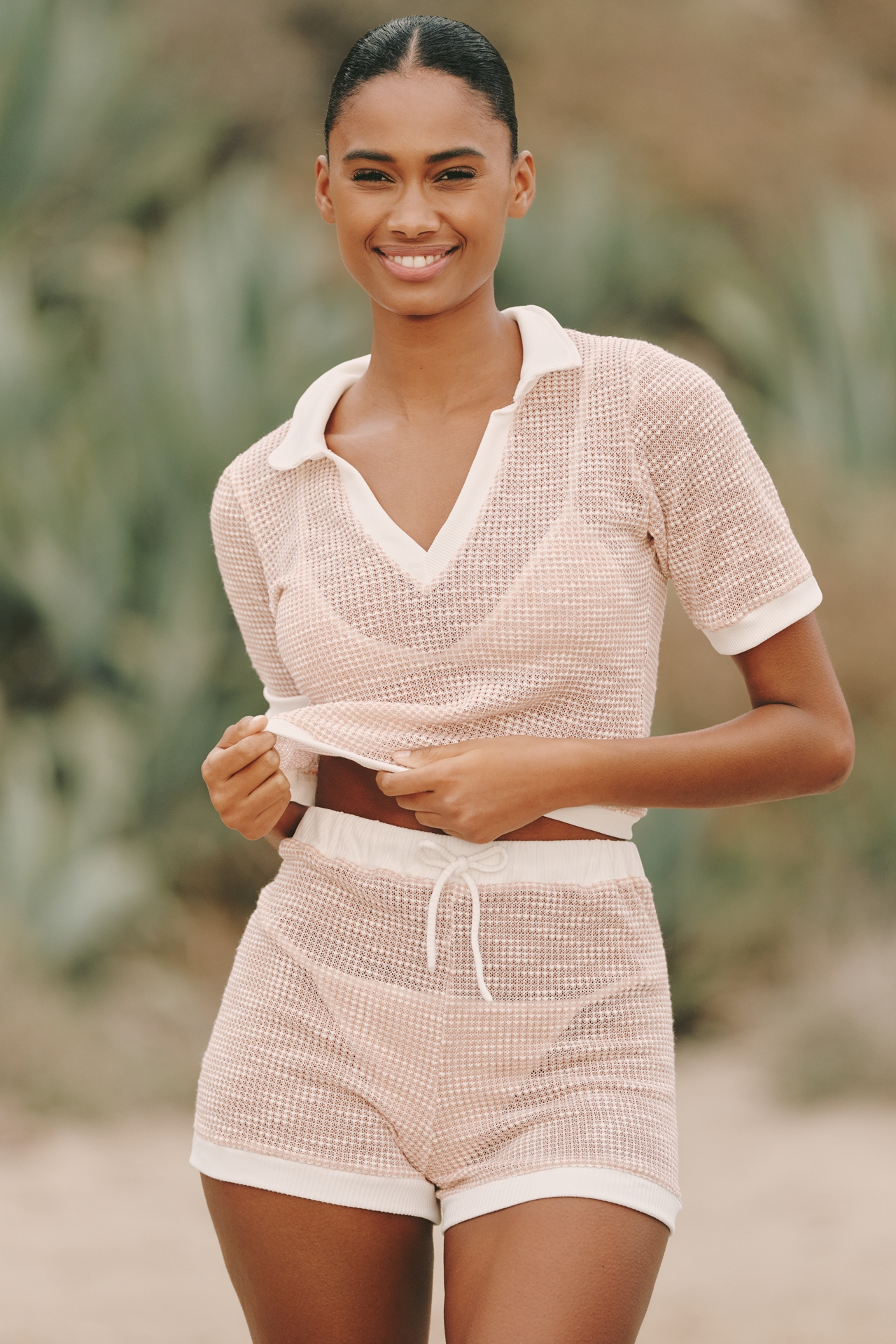 Peixoto Mila Mesh Top