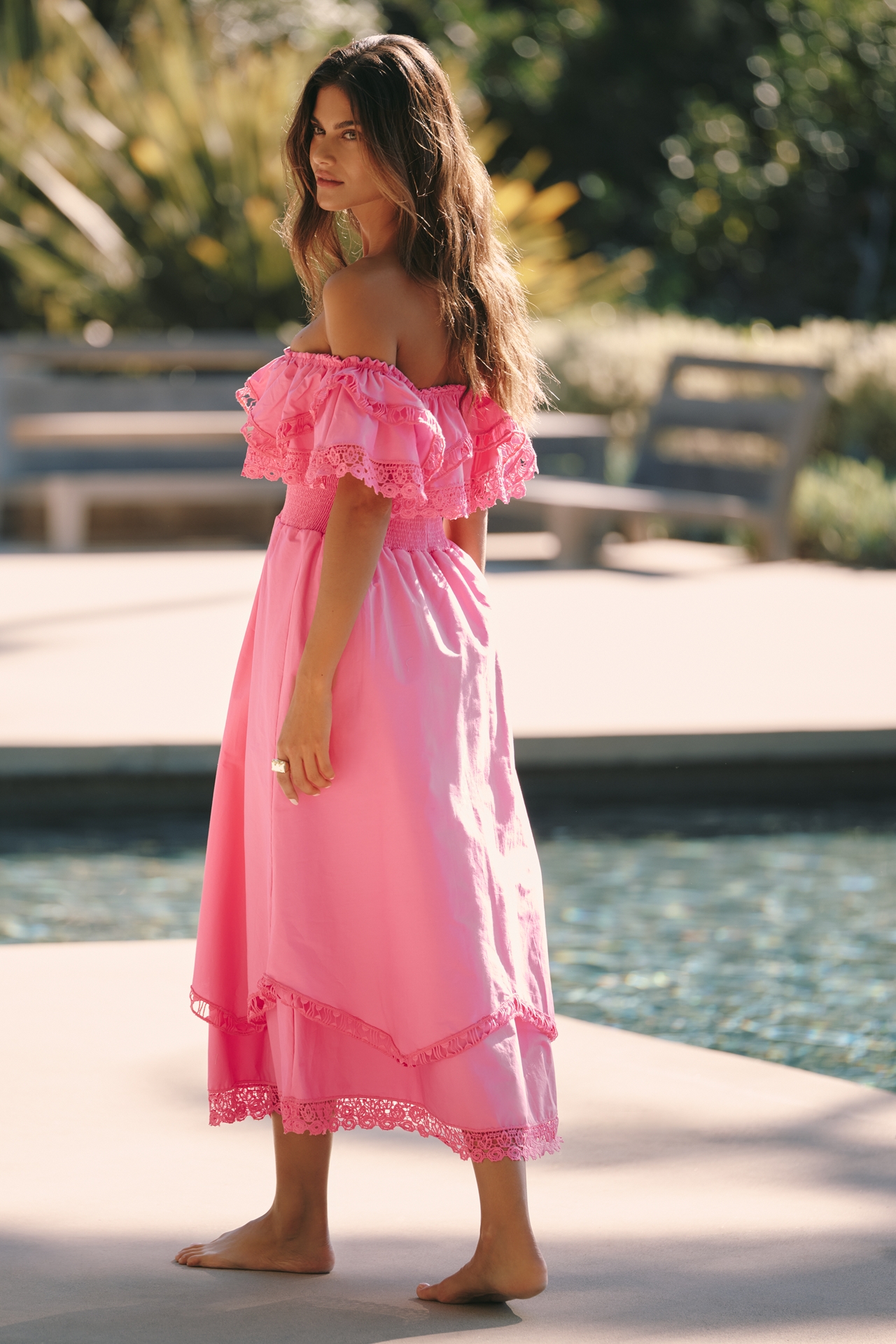 Peixoto Wyatt Strapless Midi Dress