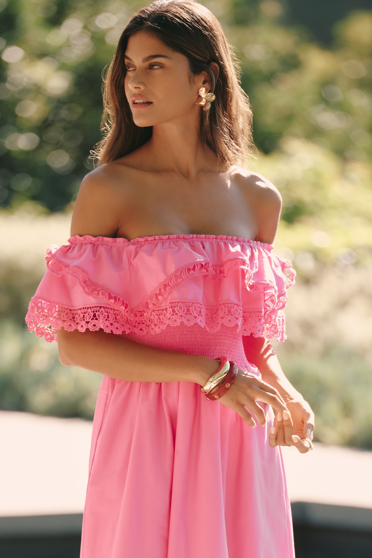 Peixoto Wyatt Strapless Midi Dress