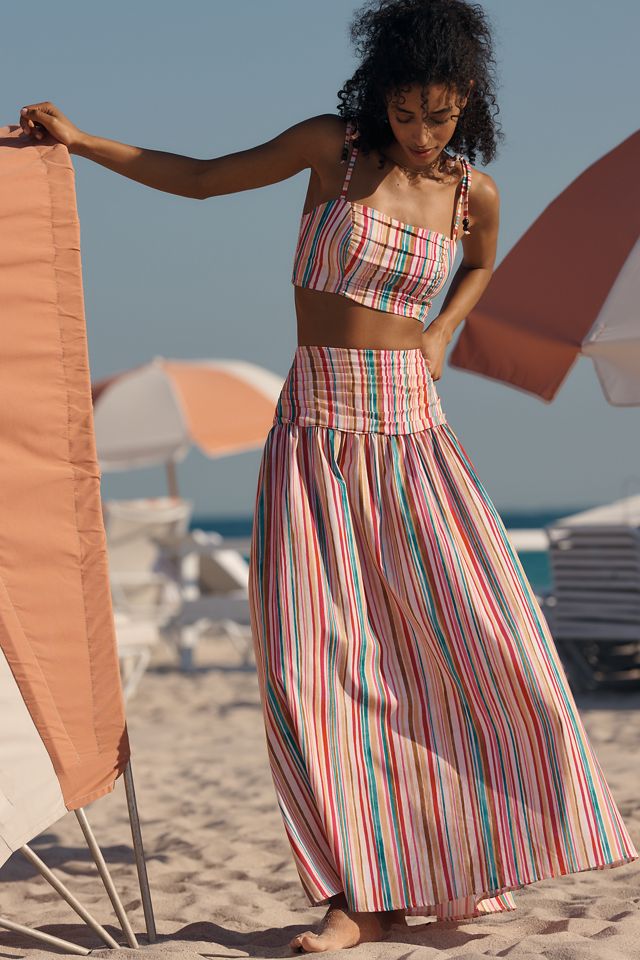 Peixoto Ezra Tie-Strap Crop Top | Anthropologie