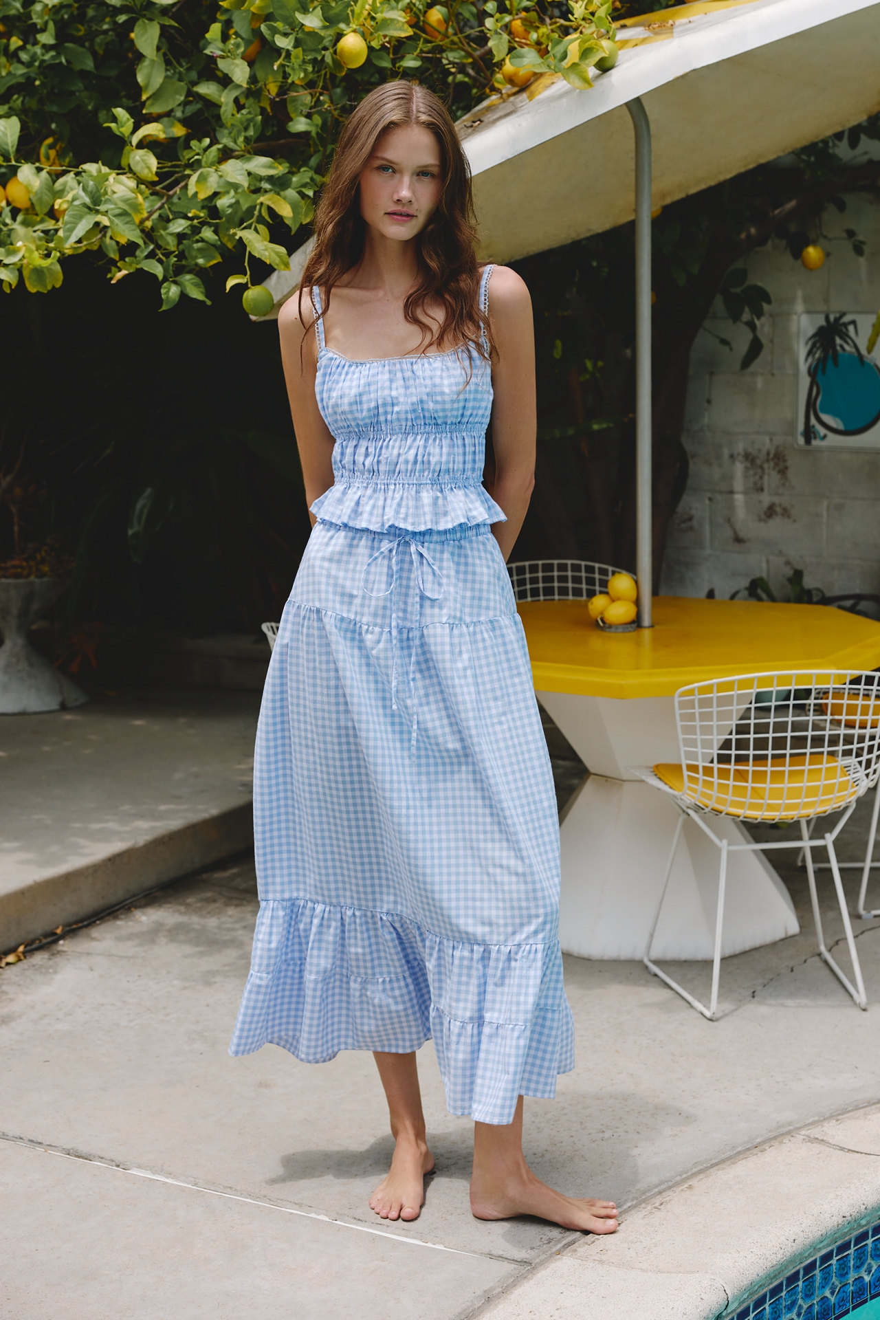 Peixoto Riley Cotton Maxi Skirt