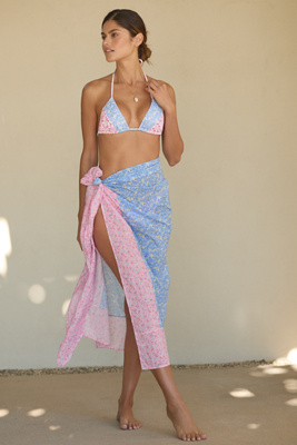 Loveshackfancy Embella Pareo Cover-up In Multicolor