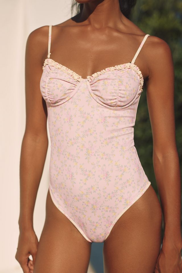 LoveShackFancy Brooksie One-Piece Swimsuit #2