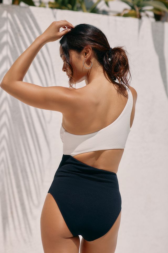 Seafolly Swimsuit, One Shoulder Tie Detail Swimsuit