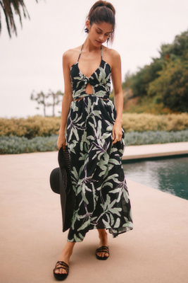 Seafolly Kleid Palm Paradise In Black