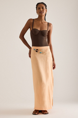 JETS Linen Maxi Skirt