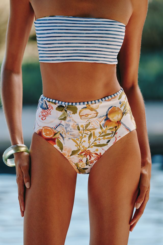 Seafolly Riviera Coast High-Waisted Bikini Bottoms #2