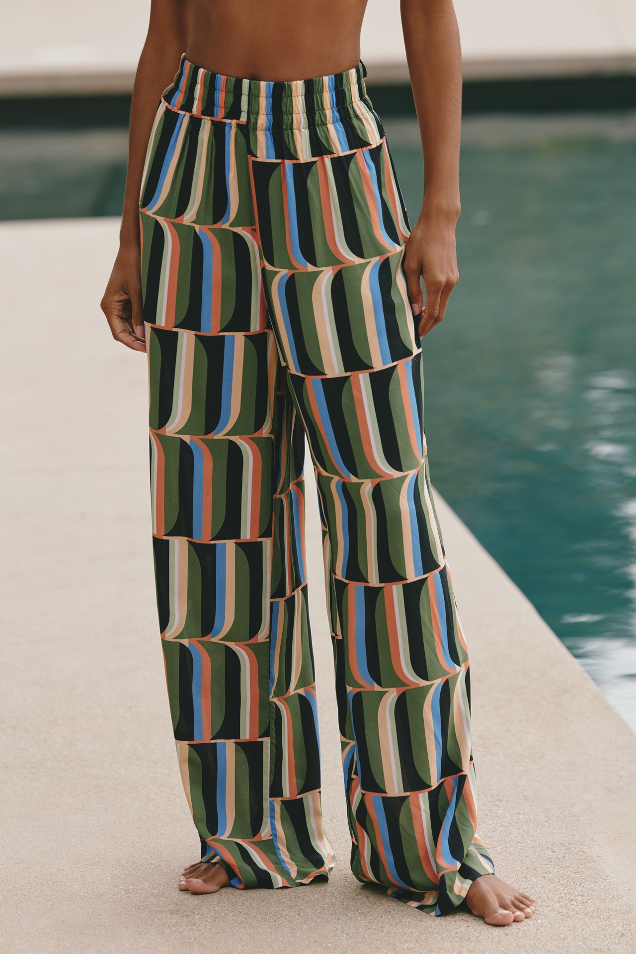 JETS Urban Geo Wide-Leg Pants