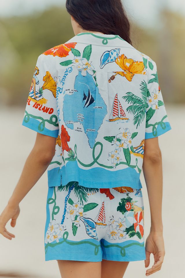 Seafolly Viva Vacation Buttondown Shirt | Anthropologie