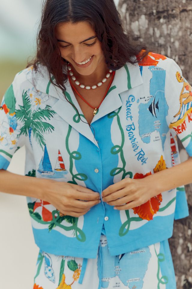 Seafolly Viva Vacation Buttondown Shirt #2