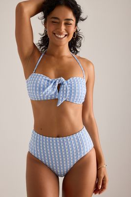 Seafolly Kornblume Vorne-Gebundenes Bandeau-Bikini-Oberteil