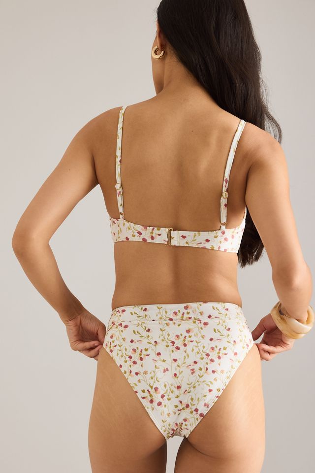 Peony Mid High-Cut Bikini Bottoms #1