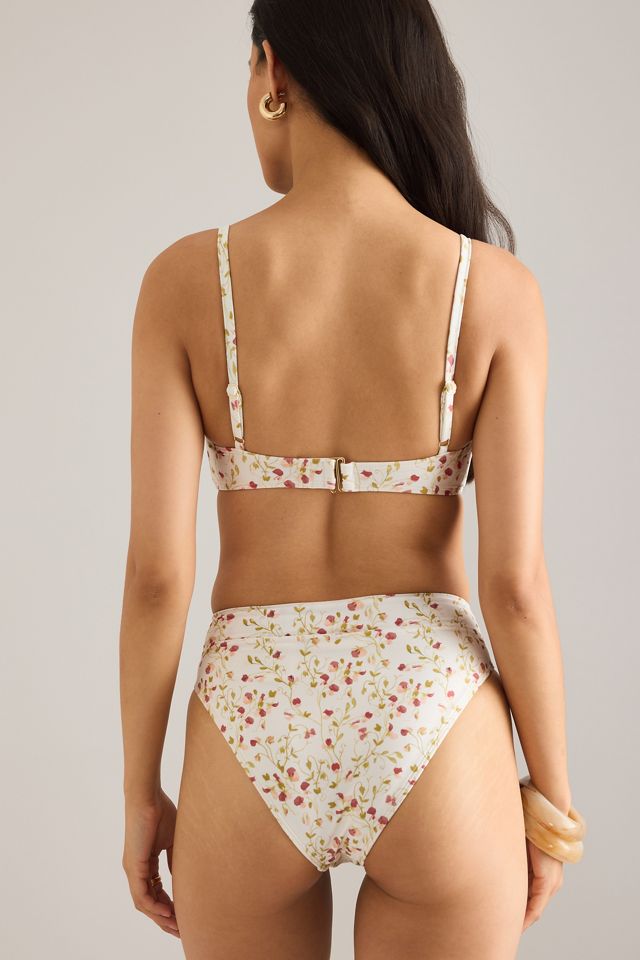 Haut de bikini bralette à passepoil Peony #3