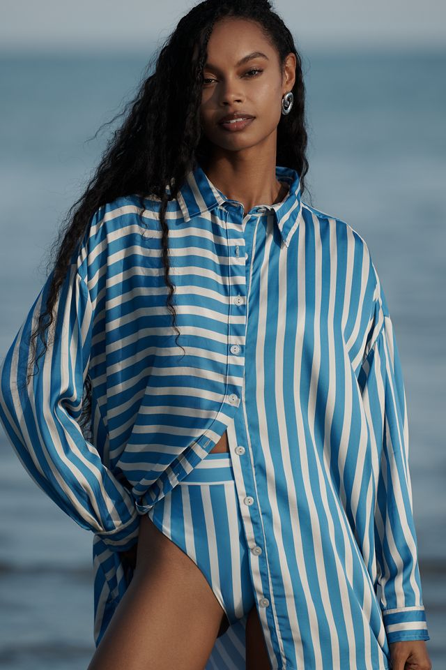 Maaji Azure Stripes Manel Buttondown Shirt #3