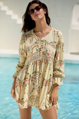 Maaji Linen Blend Boho Mini Dress