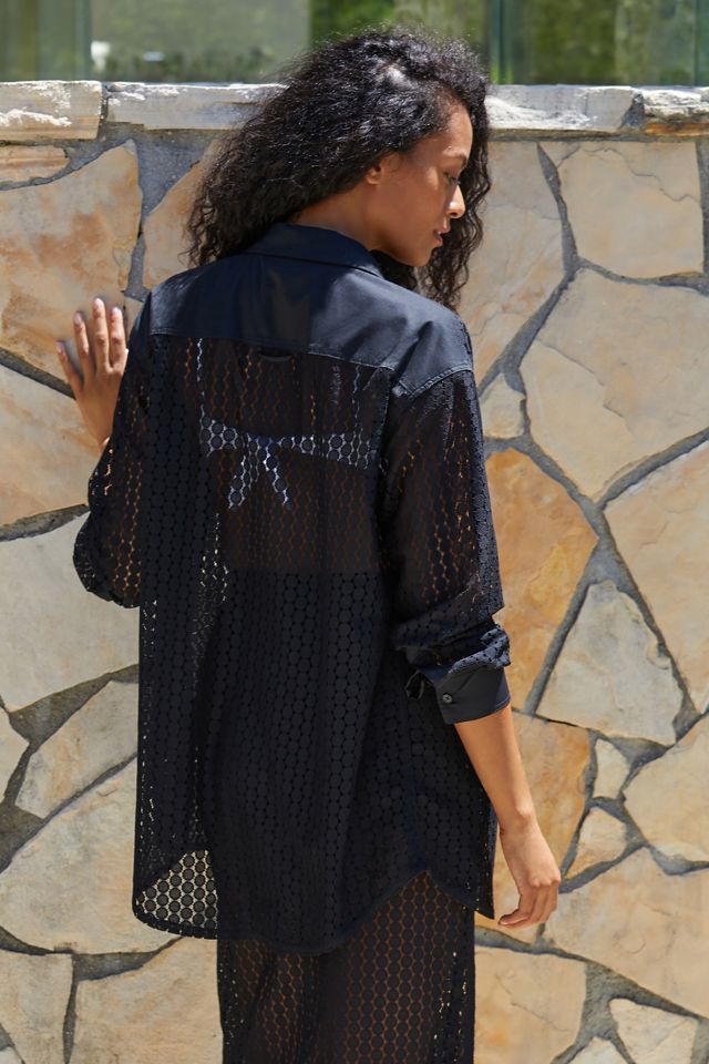 Solid & Striped The Lace Oxford Tunic Buttondown Shirt #1