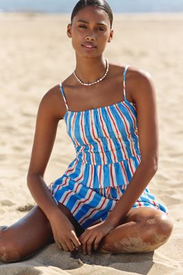 Sanctuary Short-Sleeve Boxy Mini Shirt Dress