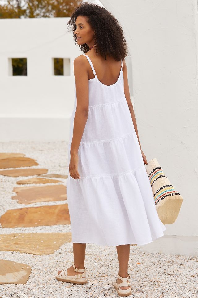 Eberjey Kesia Tiered Linen Dress #2