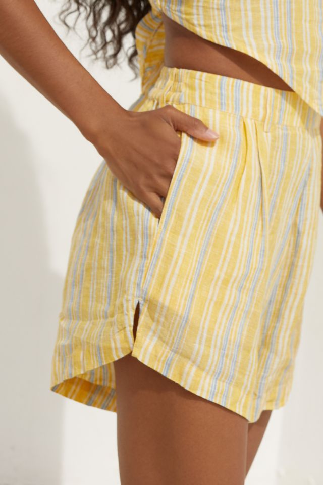 Vitamin A Getaway High-Waist Linen Shorts #2