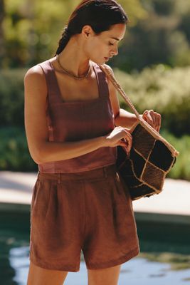 Vitamin A Playa Oversized Linen Shirt | Anthropologie