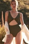 Malai Textured Wave Twist One-Piece Swimsuit