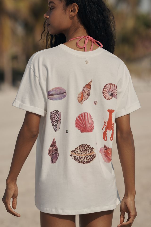Malai Seashell Oversized Graphic Tee #1