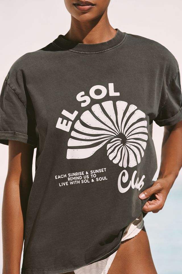 Malai El Sol Club Oversized Graphic Tee #2