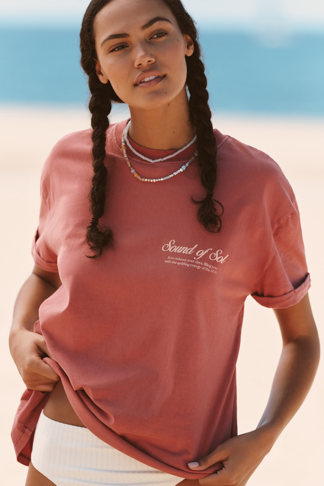 Malai Faded Rose Oversize T-Shirt