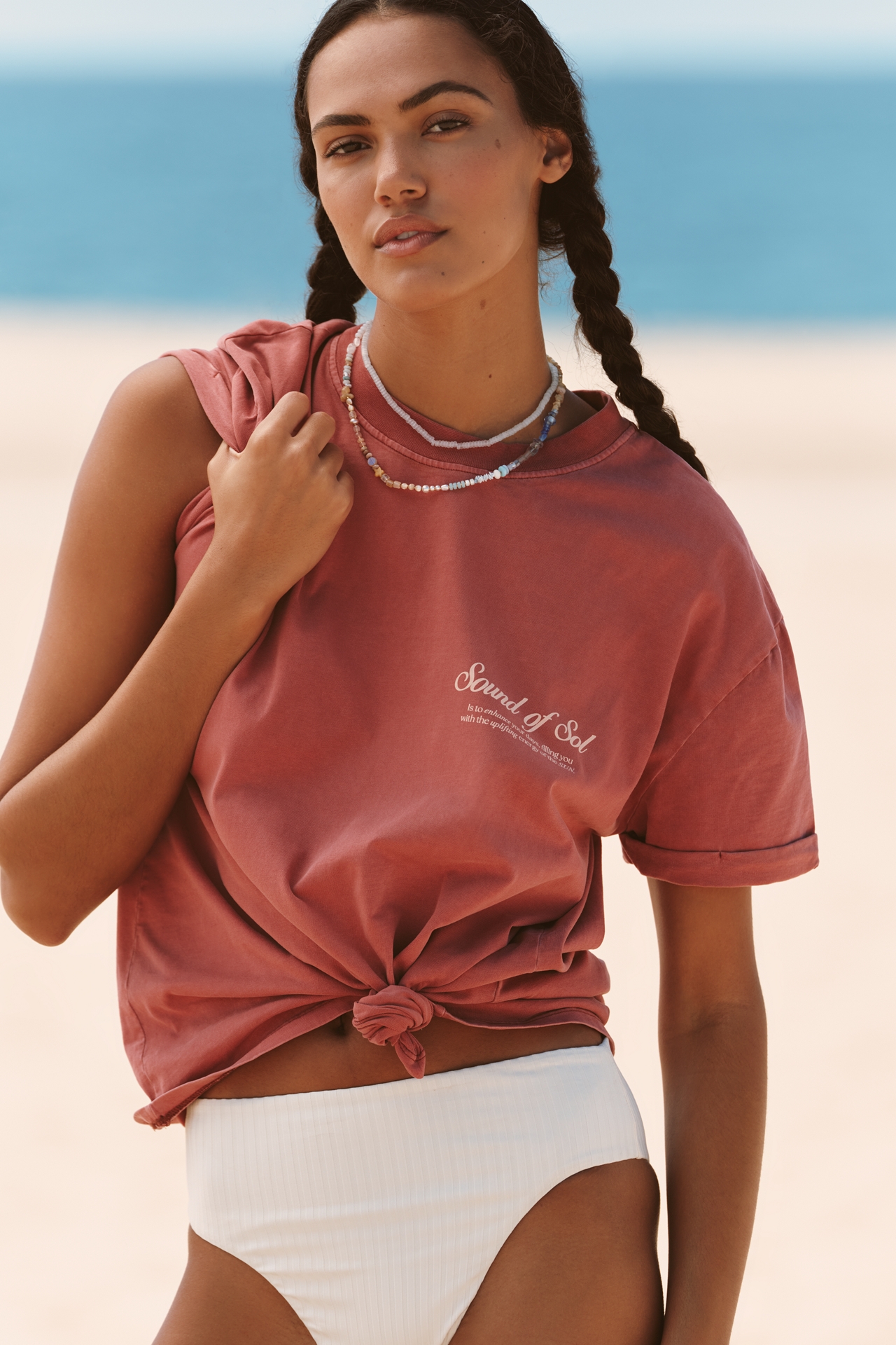 Malai Faded Rose Oversize T-Shirt