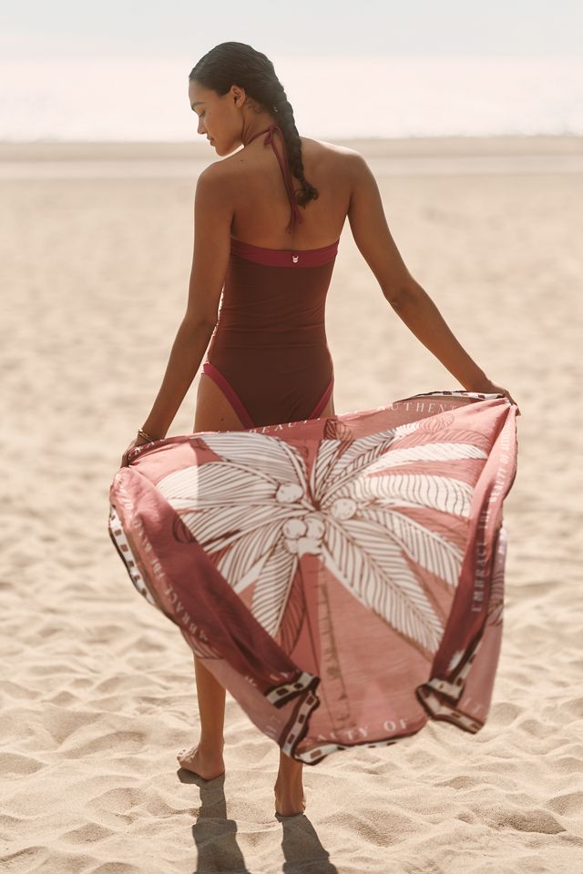 Malai Tropical Wine Maxi Sarong #3