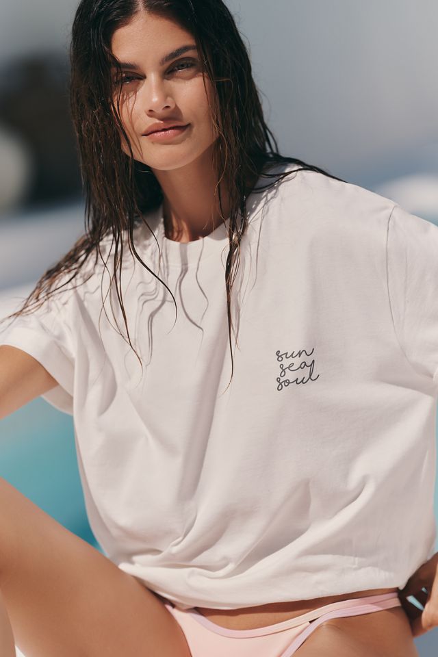 Malai Oversized Cotton Tee | Anthropologie