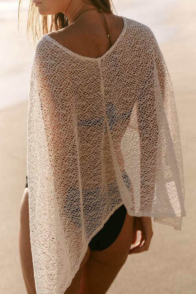 Malai Liceo Knitted Sheer Poncho #3