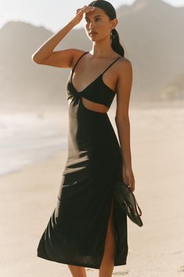 Bahia Maria Hoja Rota Strapless Cutout Maxi Dress
