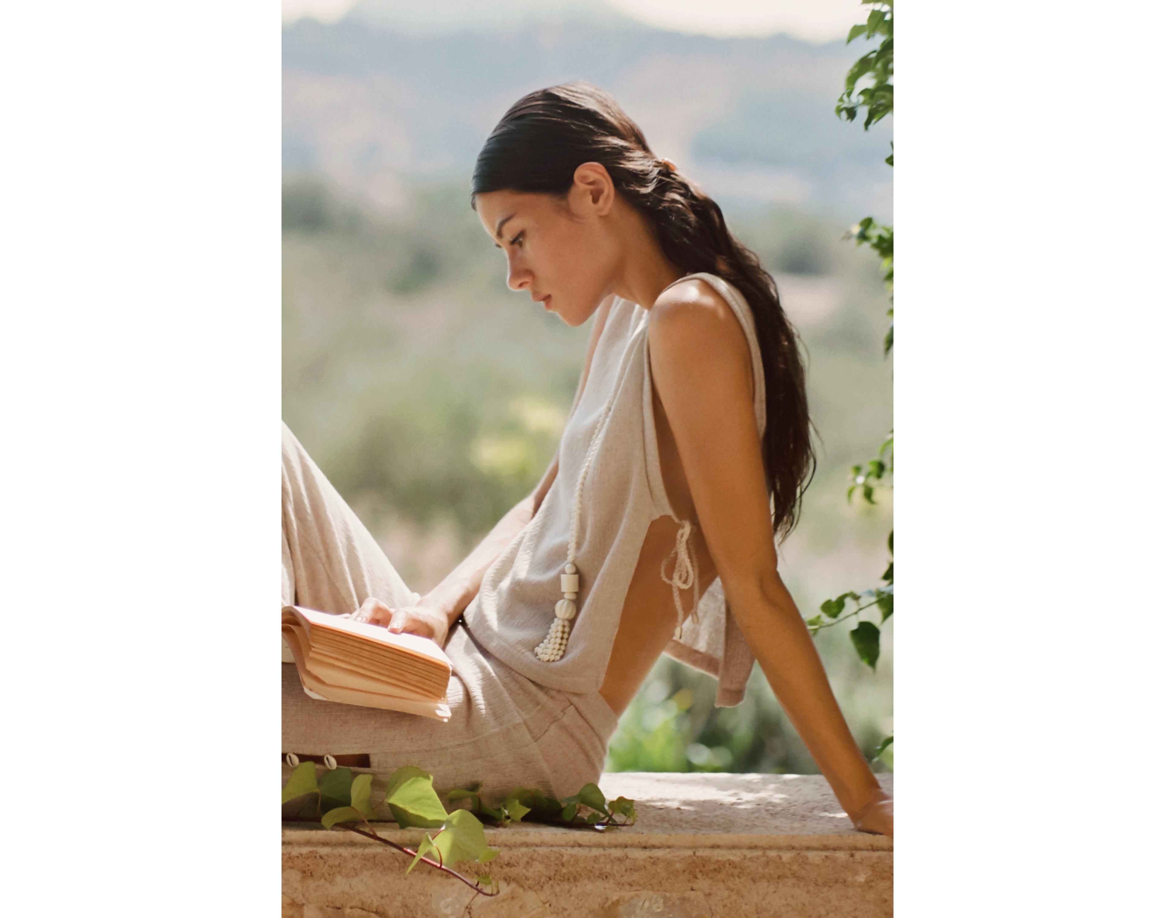 Malai Gale Linen Blend Side Tie Top