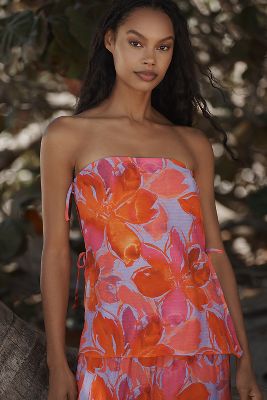 HUTCH NIXIE STRAPLESS COVER-UP TOP 