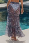 Hutch Suvi Sheer Pleated Midi Skirt
