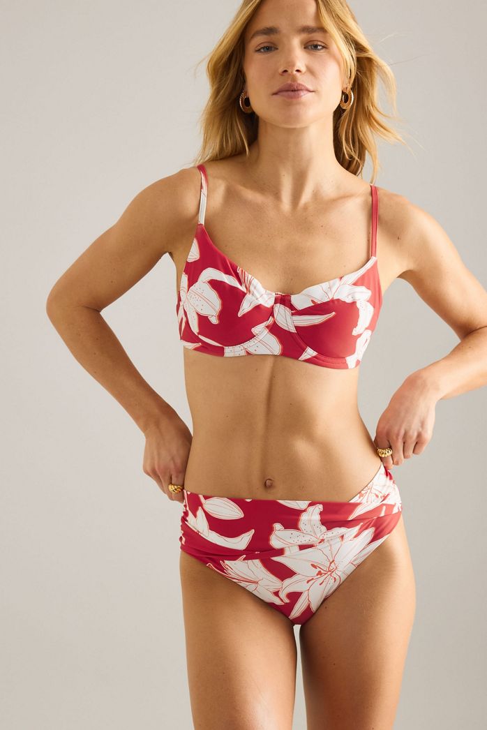 Sea Level Veridian Mid-Rise Bikini Bottoms