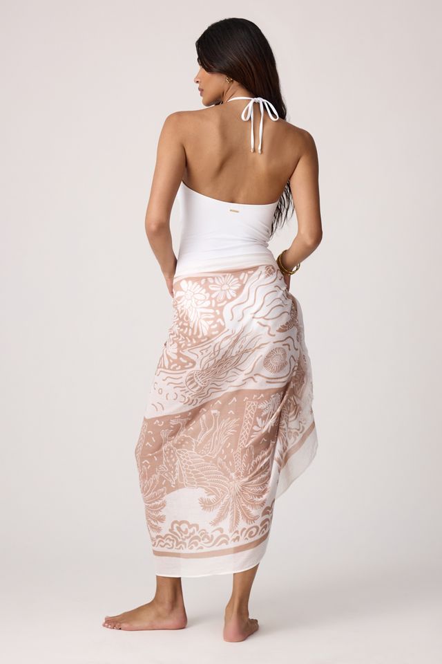 Sea Level Jungle Lino Long Sarong #5