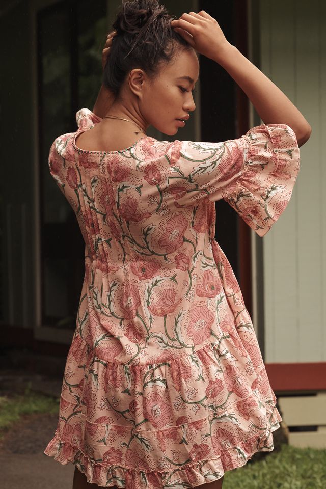 Duet Frill Cover-Up Mini Dress #2
