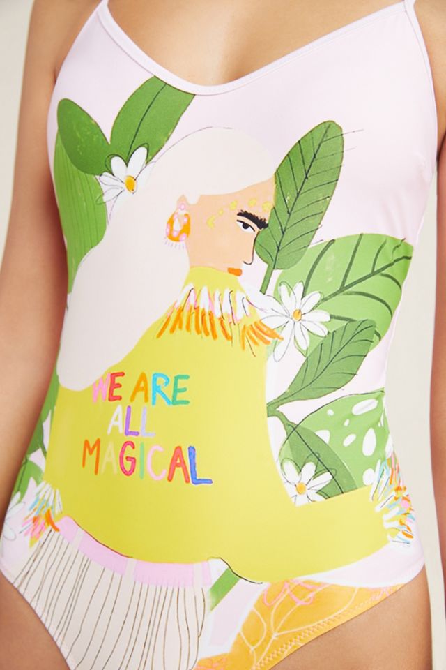 Alja Horvat Magical Fringed One-Piece Swimsuit | Anthropologie