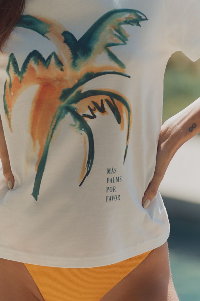 SIGAL Palm Graphic Crew-Neck Tee #3