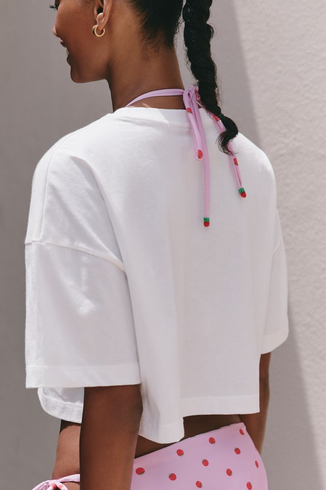 SIGAL x Anthropologie Tomato Embroidered Tee #1